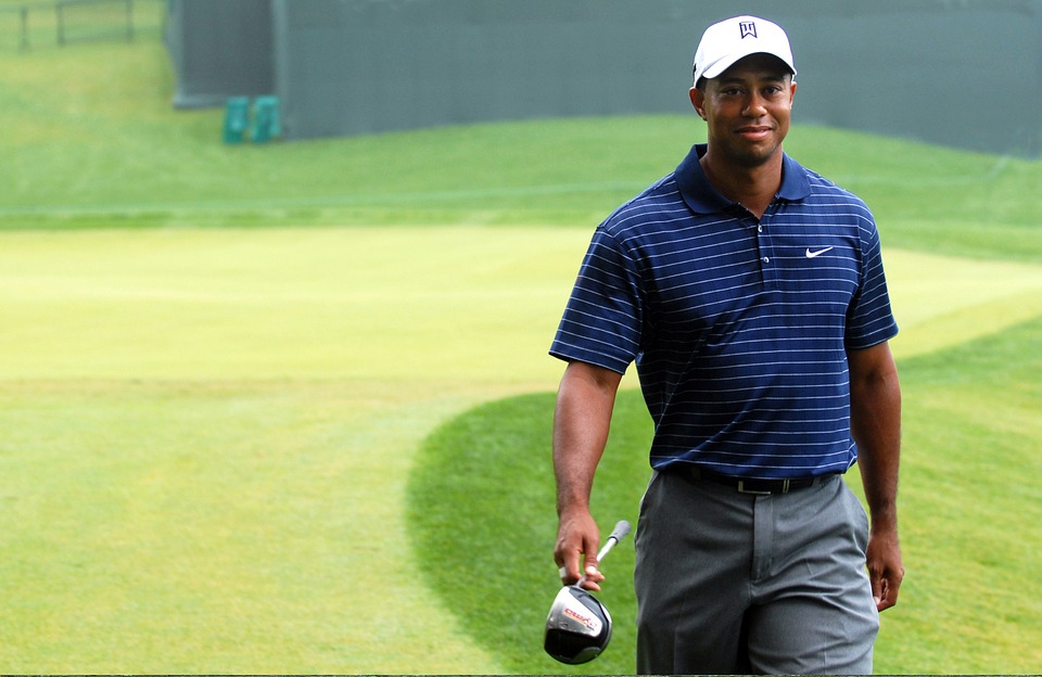 golf player smiling